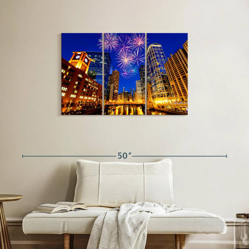 Nicci Chicago Sky Lights, H 24 po x l 38 po