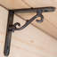 Hammer & Tongs - Scroll Iron Shelf Bracket - D105mm - Raw