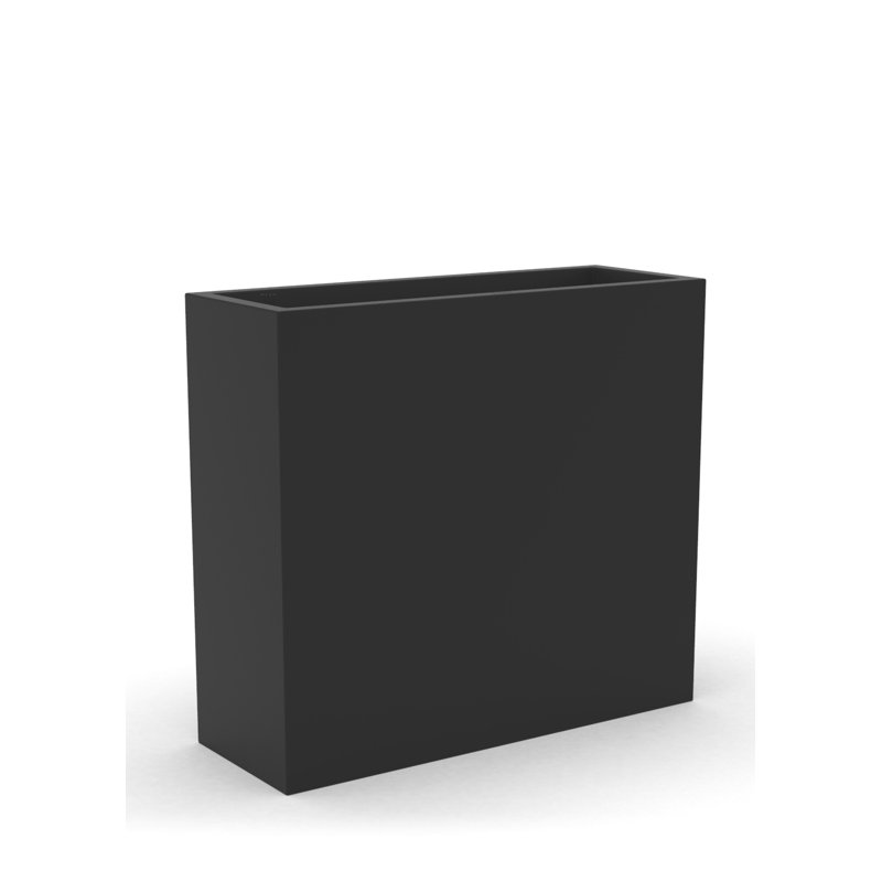 Boîte à fleurs en plastique Kenroy, H 36 po x l 39,5 po x P 14 po, Noir