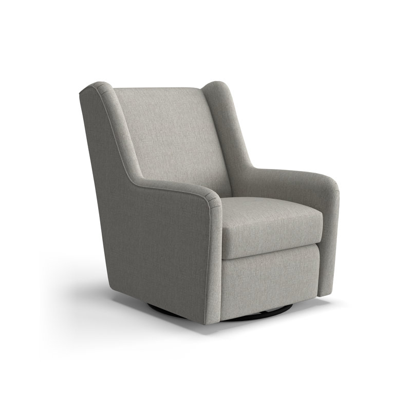 Fauteuil oscillant pivotant Miranda, Chenille Radical Dove Performance