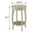 Round Side Table With Bottom Shelf-1876032183