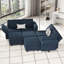 Canapé modulaire rembourré en velours avec rangement 90,2 po Teangela-915728928