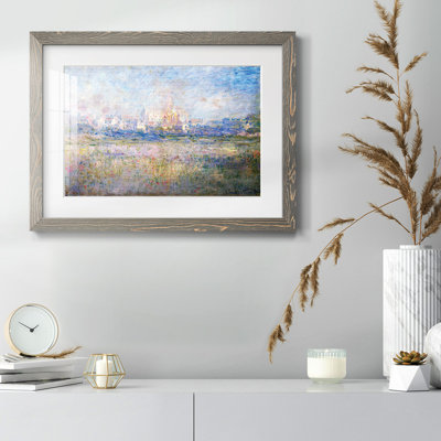 Vétheuil dans le brouillard par Monet - reproduction