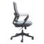 Chaise de bureau pivotante à hauteur réglable grise et noire