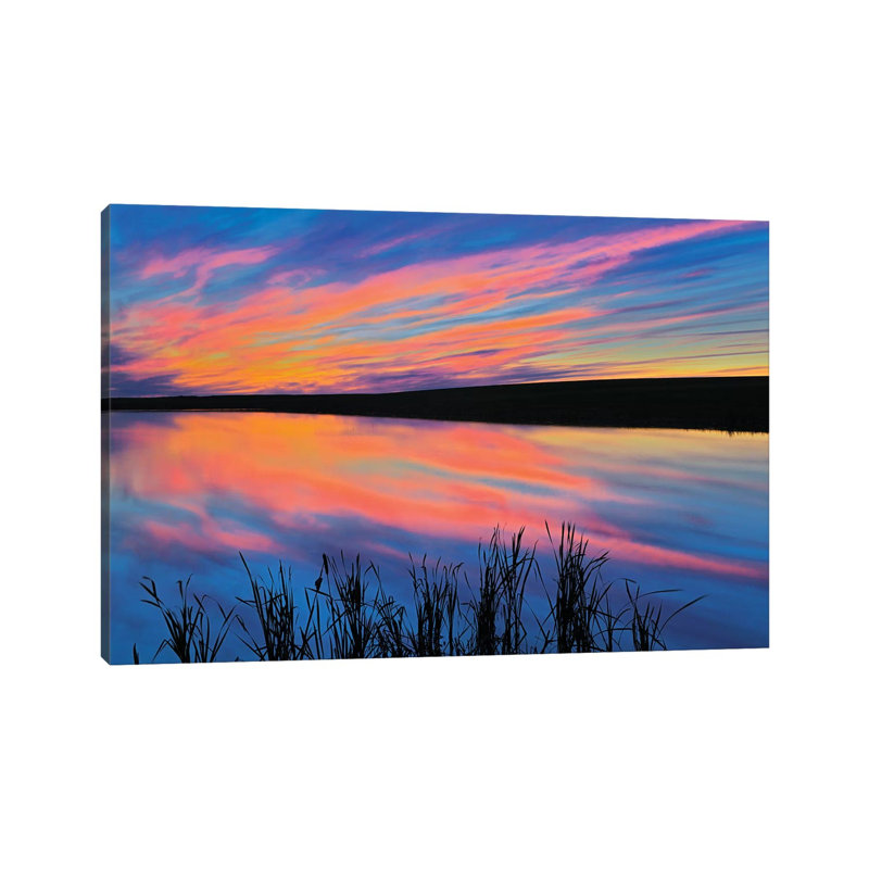Canada, Saskatchewan, Viscount. Sunset Reflected In Pond. by Jaynes Gallery - Wrapped Canvas Gallery-Wrapped Canvas Giclée