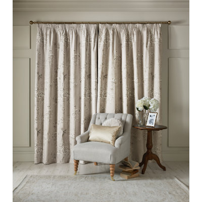 Laura Ashley 100% Cotton Curtain Panel Pair