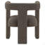 Chaise d'appoint contemporaine rembourrée 1pc Boucle