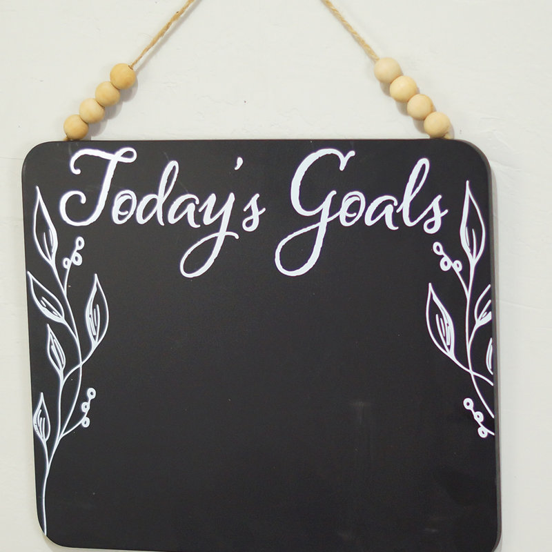Tableau noir suspendu en bois 14 po