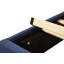 Structure de lit plateforme en velours