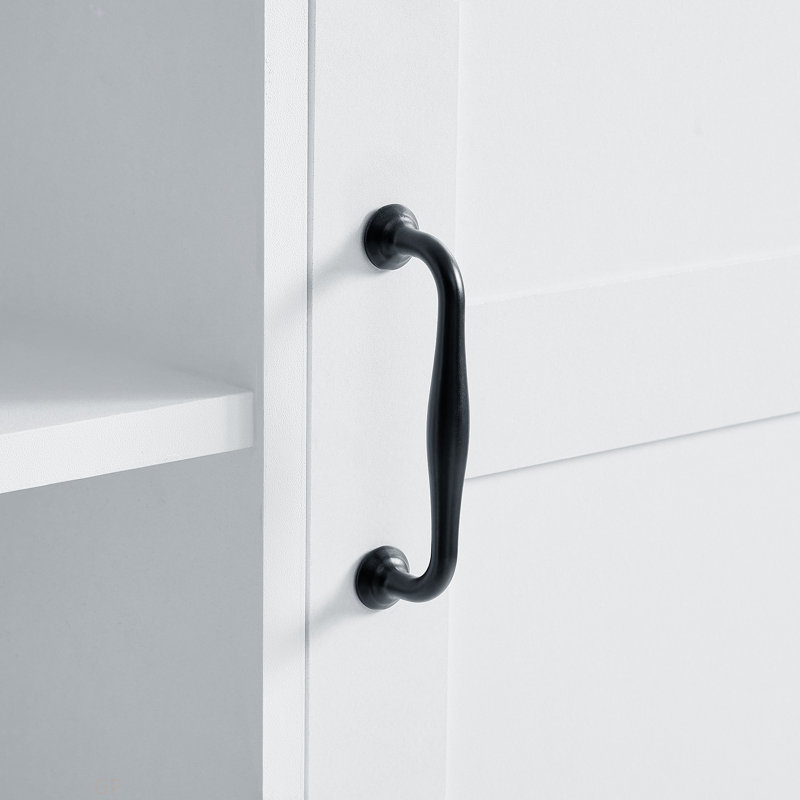 Armoire de rangement pour salle de bain avec portes et tiroirs, panier à linge inclinable, plusieurs espaces de rangement, style autoportant, tablette ouverte, tablette réglable