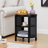 Round End Table With 3-Tier Storage Shelves-232818148-231876232