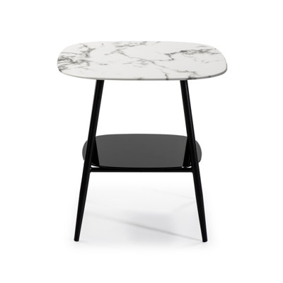 Quitman Glass Top End Table