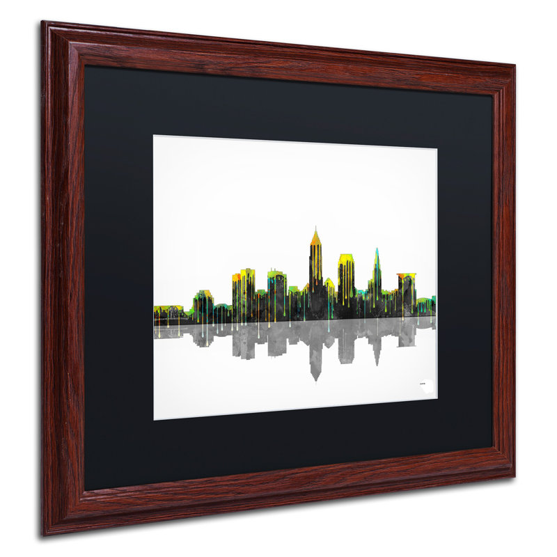 « cleveland ohio » par marlene watson, impression encadrée, H 16 po x l 20 po x P 0,5 po