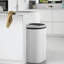 13 gallons Poubelle de cuisine Poubelle de cuisine automatique avec couvercle Capteur de mouvement haute capacité sans contact pour la cuisine à domicile-104804613