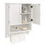 Armoire à pharmacie murale 2 portes avec barre à serviettes Olari-842185713