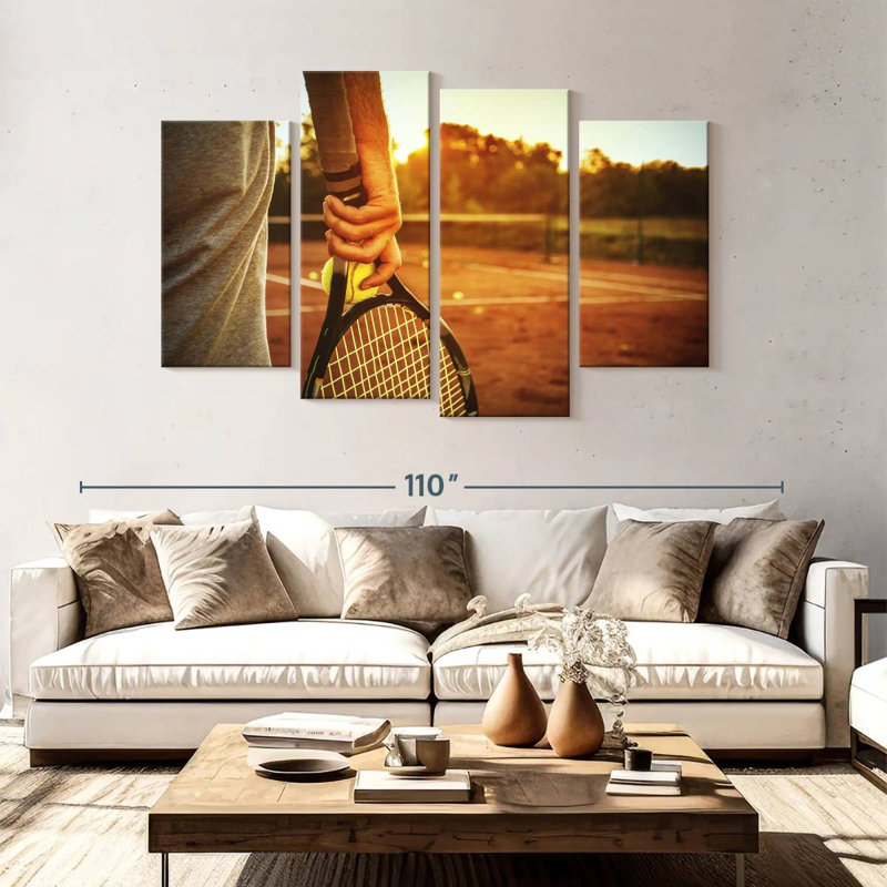 Sireci Tennis Sunset Play, 54" H x 84" W