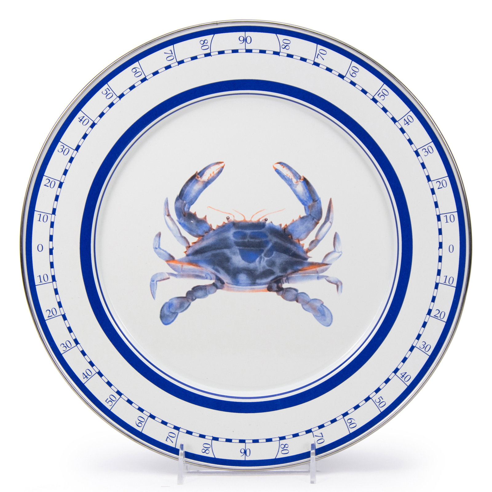 Blue Crab Enamel Charger