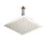 Douche de plafond fixée au plafond - 16 po, à main, nickel brossé, laiton, pluie naturelle, buse autonettoyante, compatible avec les spécifications de tuyaux American Standard