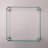 14.4In X 5.5In Transparent Square Fire Table Glass Barricade Defence, 2.5Lb Fireplace 5.5In,