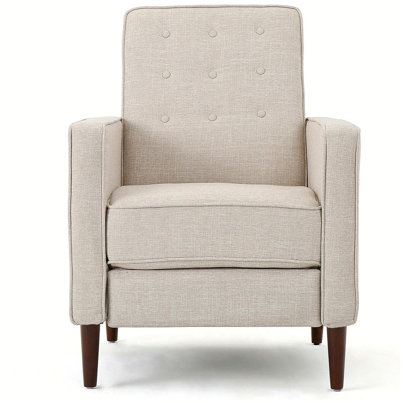 Canapé inclinable en tissu Mid-Century, Tissu de blé