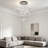 Modern LED Ring Crystal Chandelier