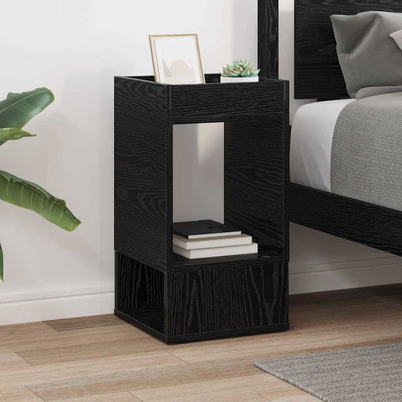 End Table, Black Oak