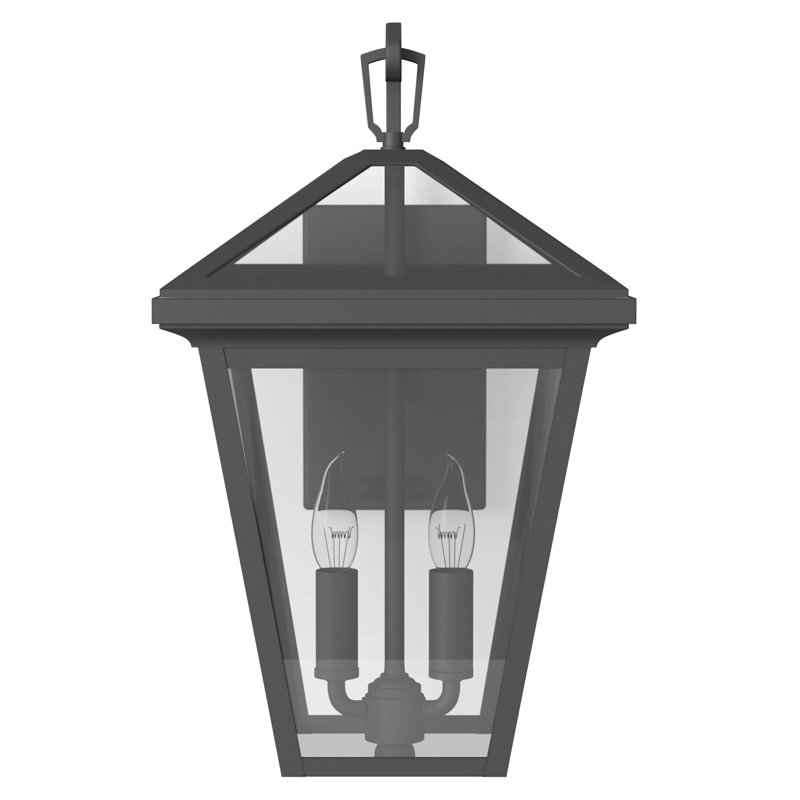Alto 2-Light Outdoor Wall Lantern, Museum Black
