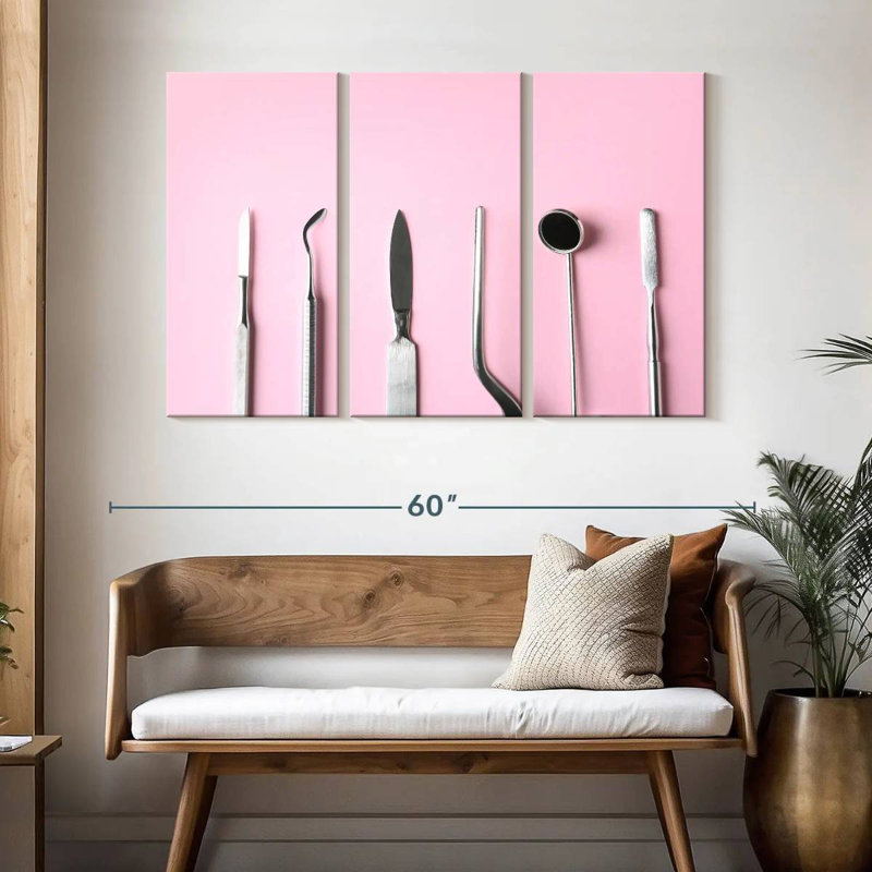 Dental Tools On Pink