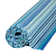 Rainbow Collection Outdoor Rug Striped Design in Blue