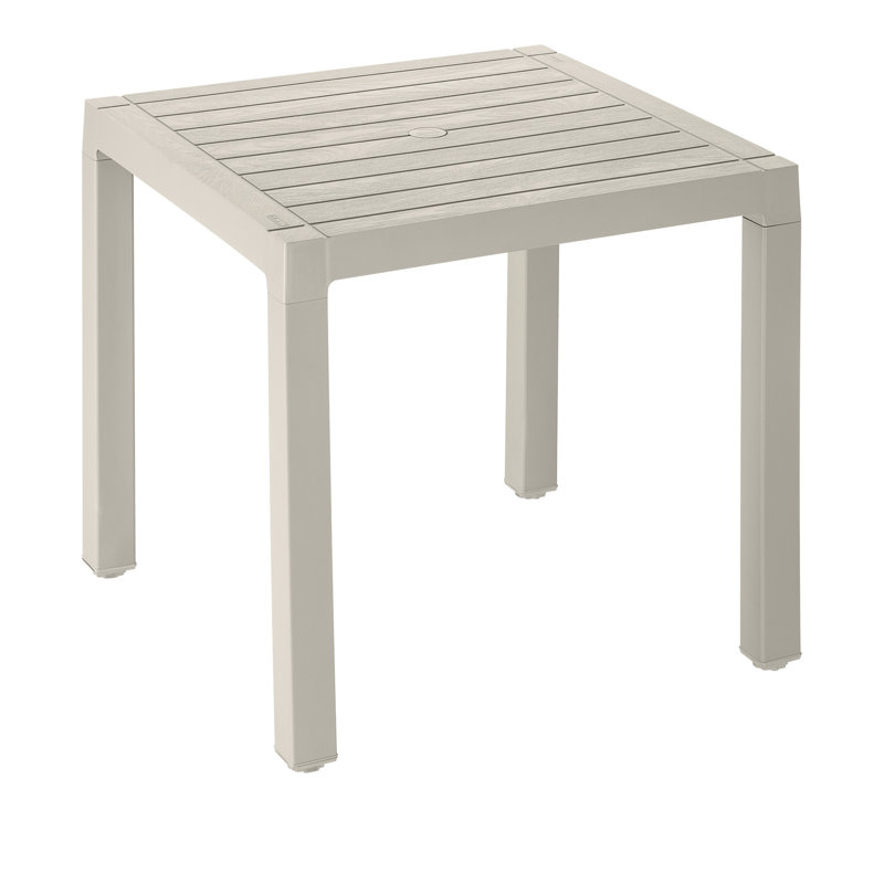 Ebern Designs Waconia 4 Seat Patio Table, Taupe