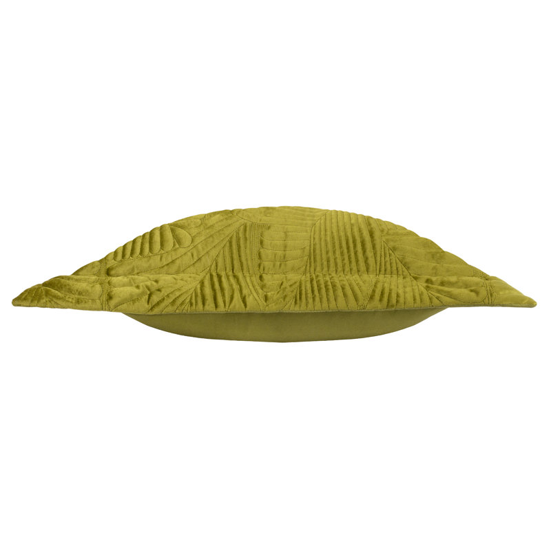Palmeria Rust Square Throw Pillow Cover, Moss