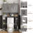 Over The Toilet Storage Cabinet With 3 Barn Doors-1575865669