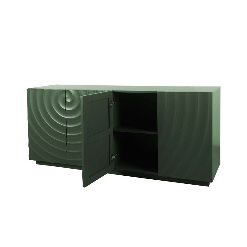 Armoire élégante et fonctionnelle à 4 portes avec base suspendue