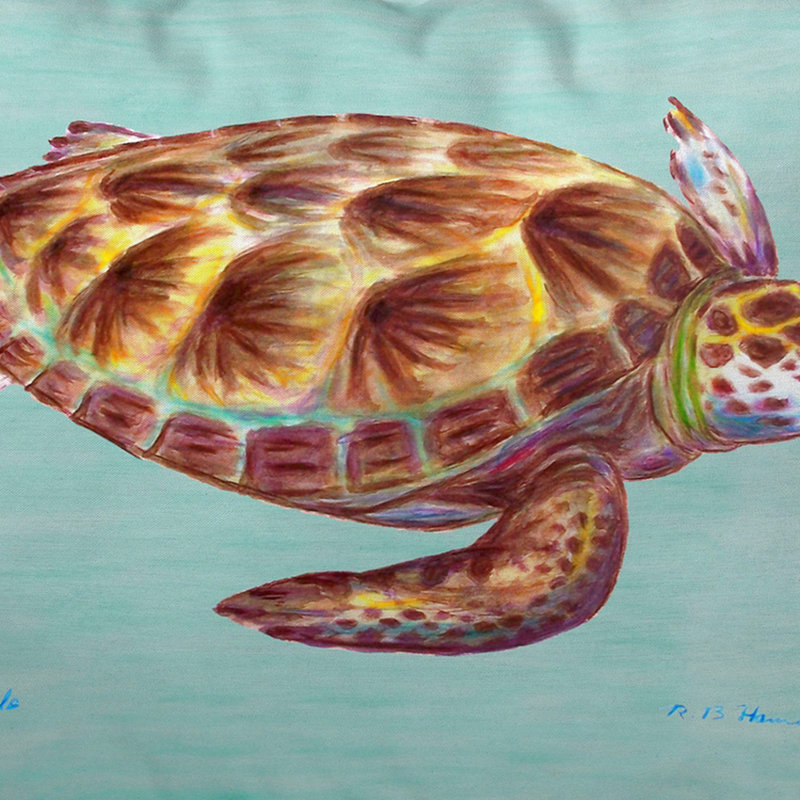 Coussin lombaire intérieur / extérieur 24 "Sea Turtle