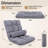Adjustable Floor Chair, Folding Lazy Sofa Chair With 0–90° Backrest, Coral Velvet Gaming Floor Seat With Pillow, 200 Lbs Capacity, Compact Floor Chair For Reading, Gaming & Meditation-954115029
