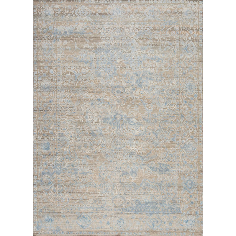 Epic Hand Knotted Area Rug in Blue/Beige