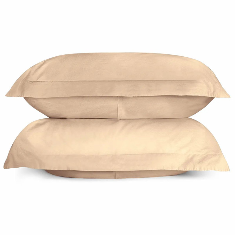 Duvet Cover Set, Twin XL Duvet Cover + 2 Standard Shams, Sand