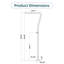 Douche d'extérieur autoportante en acier inoxydable 316 de 86,02 po H