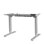 Structure de bureau électrique debout à deux moteurs ErgoMax, base de bureau à hauteur assise réglable de 24,5 po à 50 po, 3 contrôleurs de mémoire, structure en acier robuste 225 lb, gris (plateau de table non inclus)