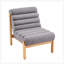 Chaise d'appoint avec structure en bois robuste-131256183
