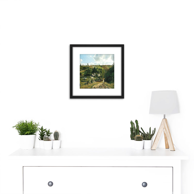 Jalais Hill Pontoise Landscape by Camille Pissarro - Single Picture Frame Painting