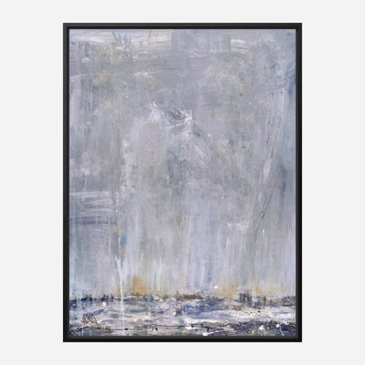 Blue Rain I - Artist Enhanced Canvas Print