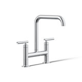 Purist® Two-Hole Deck-Mount Bridge Kitchen Sink Faucet