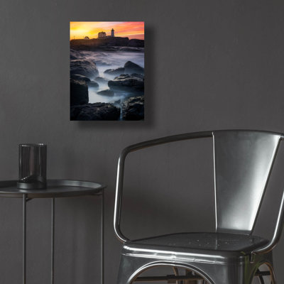 «Spring Glow At Cape Neddick» par Rick Berk, art mural en verre acrylique