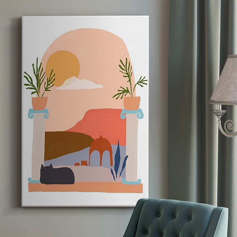 Scène de papier IV sur toile, H 48 po x l 32 po x P 1 po