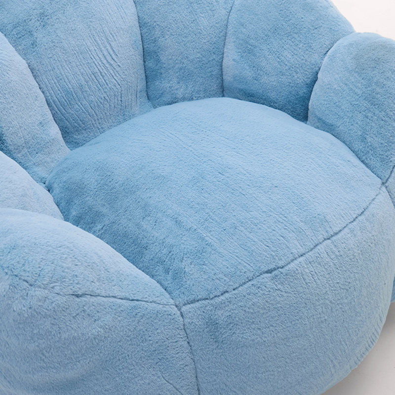 Fauteuil à billes pour salon, lecture de chambre à coucher, Blue