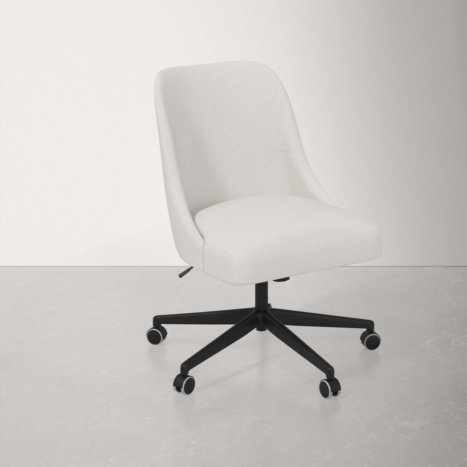 Acosta Task Chair, Bella Light Gray Performance Velvet