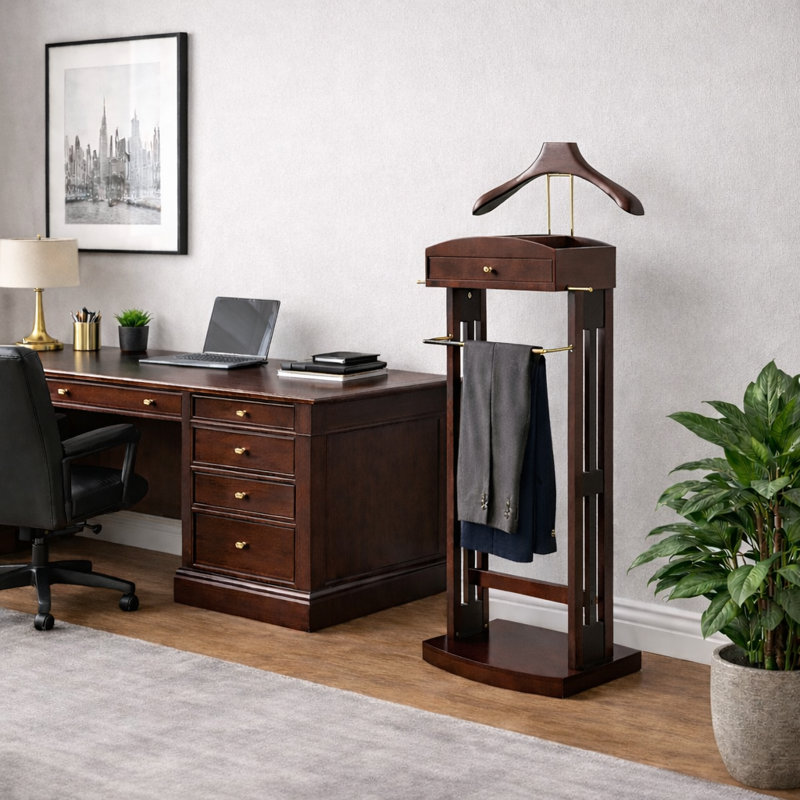 Obyrne Metal Freestanding Valet Stand