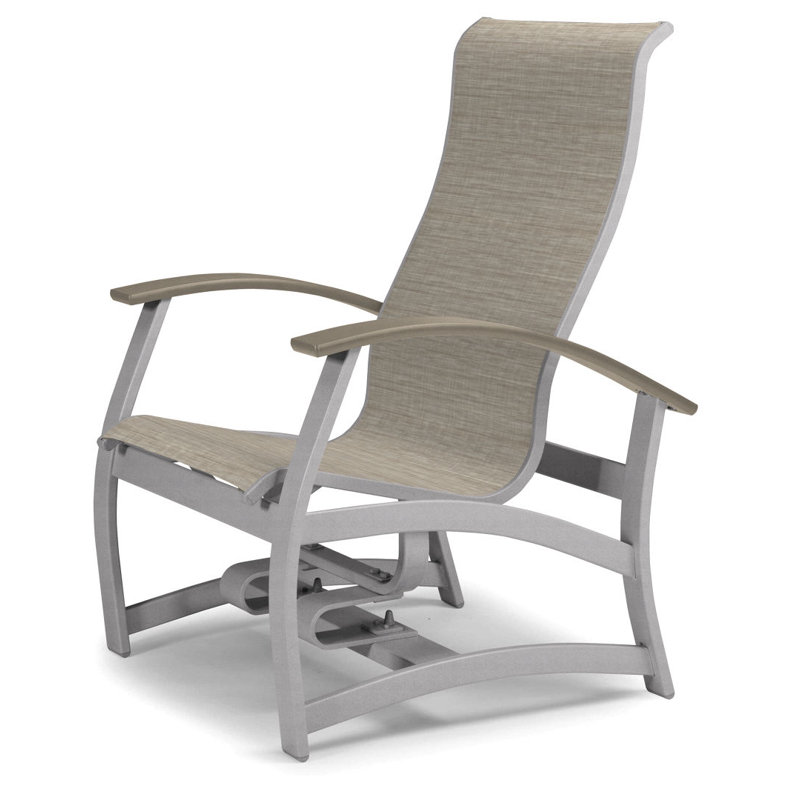 Belle Isle Outdoor Swivel Lounge Chair, Textured Black, Bristol Taupe Sunbrella®, Desert P60