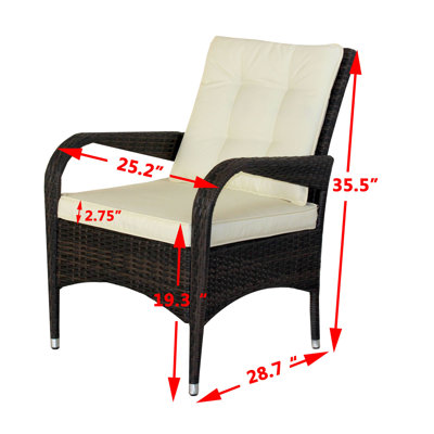 Maari Premium All-Weather Wicker Outdoor Dining Armchair with Cushion